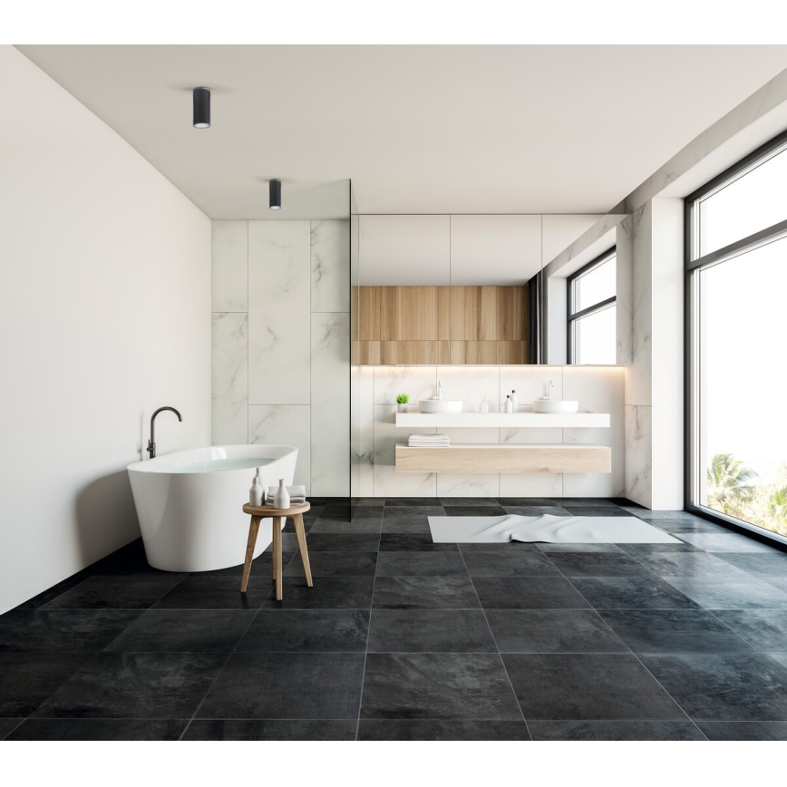 Badkamer spot AQILO 1xE14/10W/230V IP65 antraciet