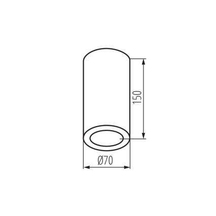 Badkamer spot AQILO 1xE14/10W/230V IP65 antraciet