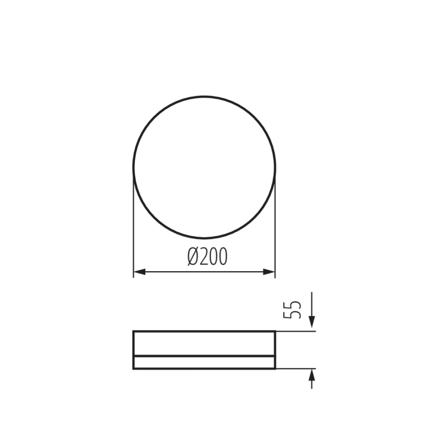 Plafonnier industriel IPER LED/19W/230V IK10 IP65 arrondi blanc