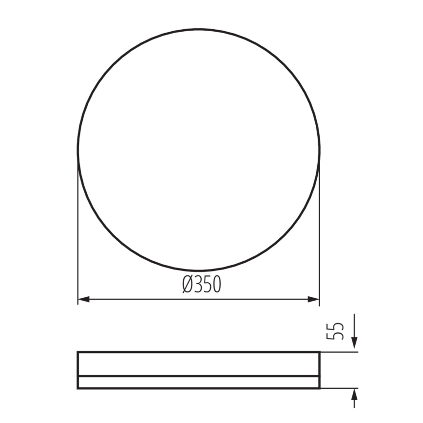 LED Werkverlichting plafond met bewegingssensor IPER LED/35W/230V IK10 IP65 rond wit