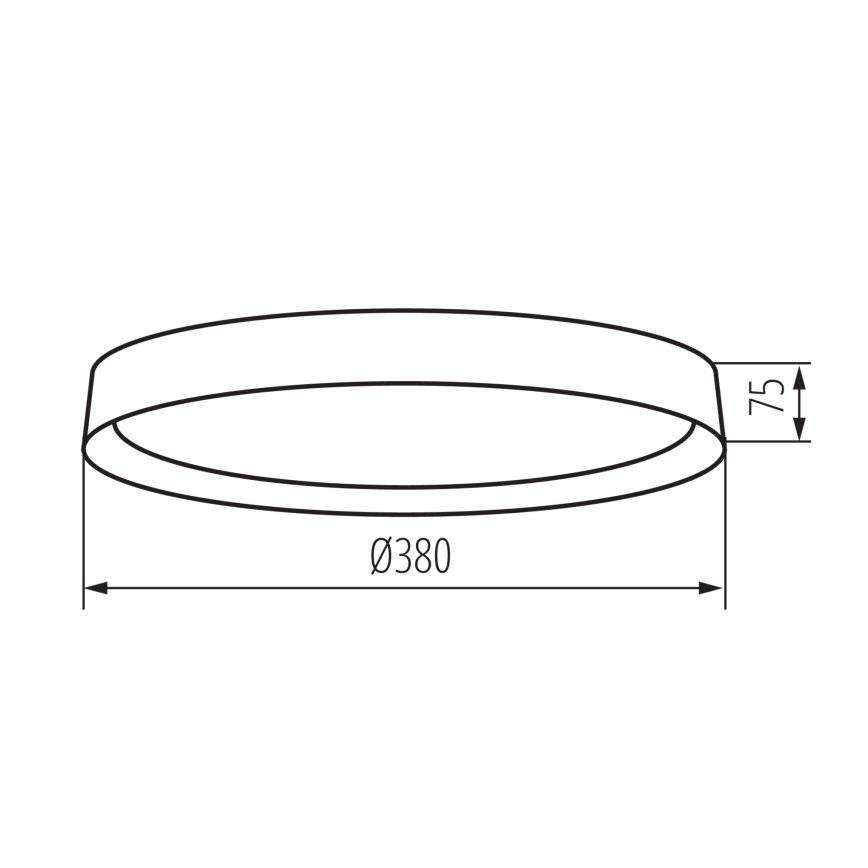 Plafonnier SOLN LED/17,5W/230V d. 38 cm blanc/doré