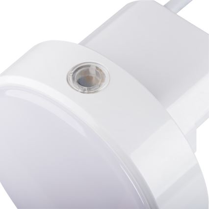 Kanlux 37396 - LED Dimbaar oriëntatie lamp met schemersensor Voor een stopcontact ULOV LED/0,5W/230V wit