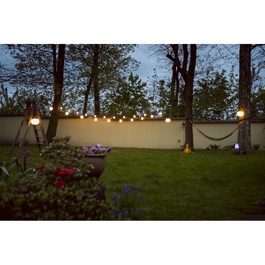 Guirlande décorative extérieure GUIRLANDE STONO 10xLED/10W/230V 6m IP67