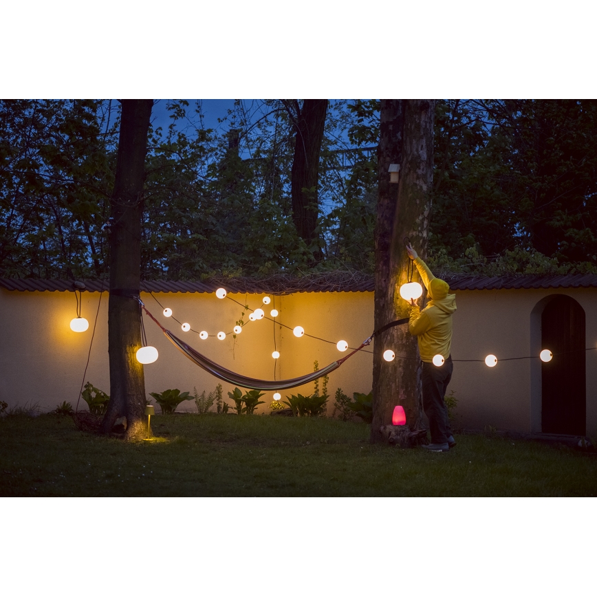 Guirlande décorative extérieure GUIRLANDE STONO 10xLED/10W/230V 6m IP67
