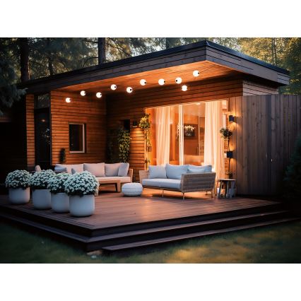 Guirlande décorative extérieure GUIRLANDE STONO 10xLED/10W/230V 6m IP67