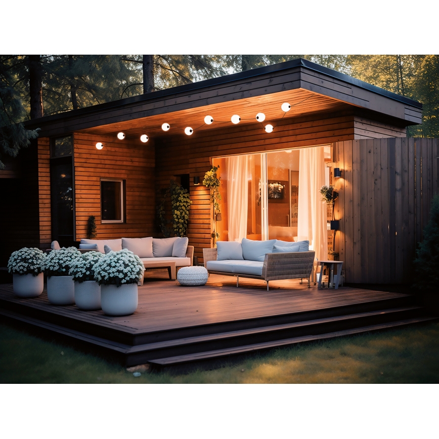 Guirlande décorative extérieure GUIRLANDE STONO 10xLED/10W/230V 6m IP67