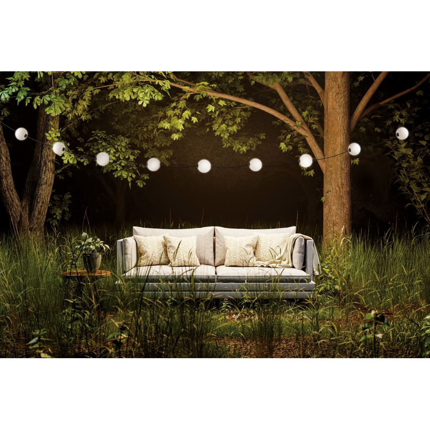 Guirlande décorative extérieure GUIRLANDE STONO 10xLED/10W/230V 6m IP67