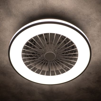 LED Dimbare plafondlamp met ventilator PLAVE LED/48W/230V 3000/4000/6500K + afstandsbediening