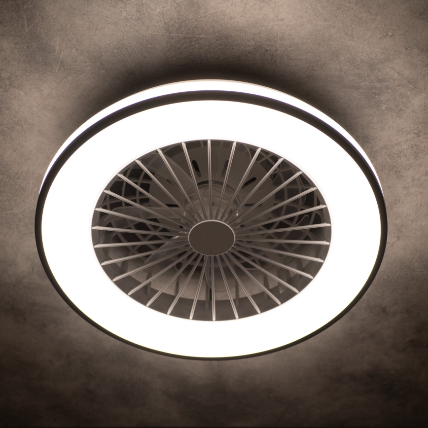 LED Dimbare plafondlamp met ventilator PLAVE LED/48W/230V 3000/4000/6500K + afstandsbediening