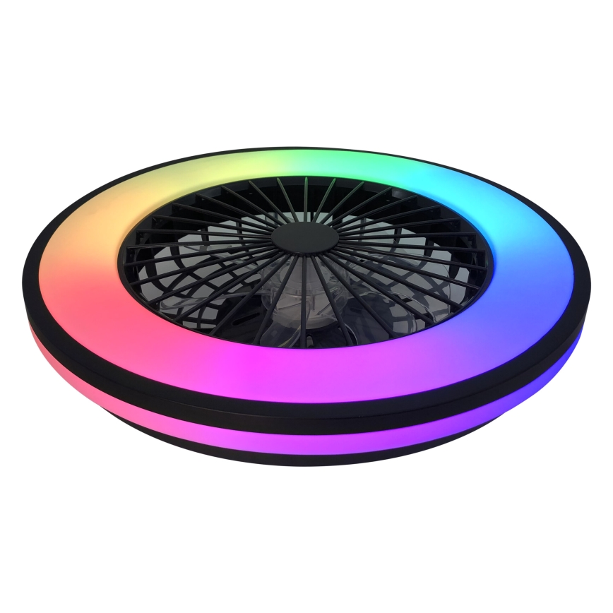 LED RGBW Dimbare plafondlamp met ventilator PLAVE LED/48W/230V 3000/4000/6500K + afstandsbediening
