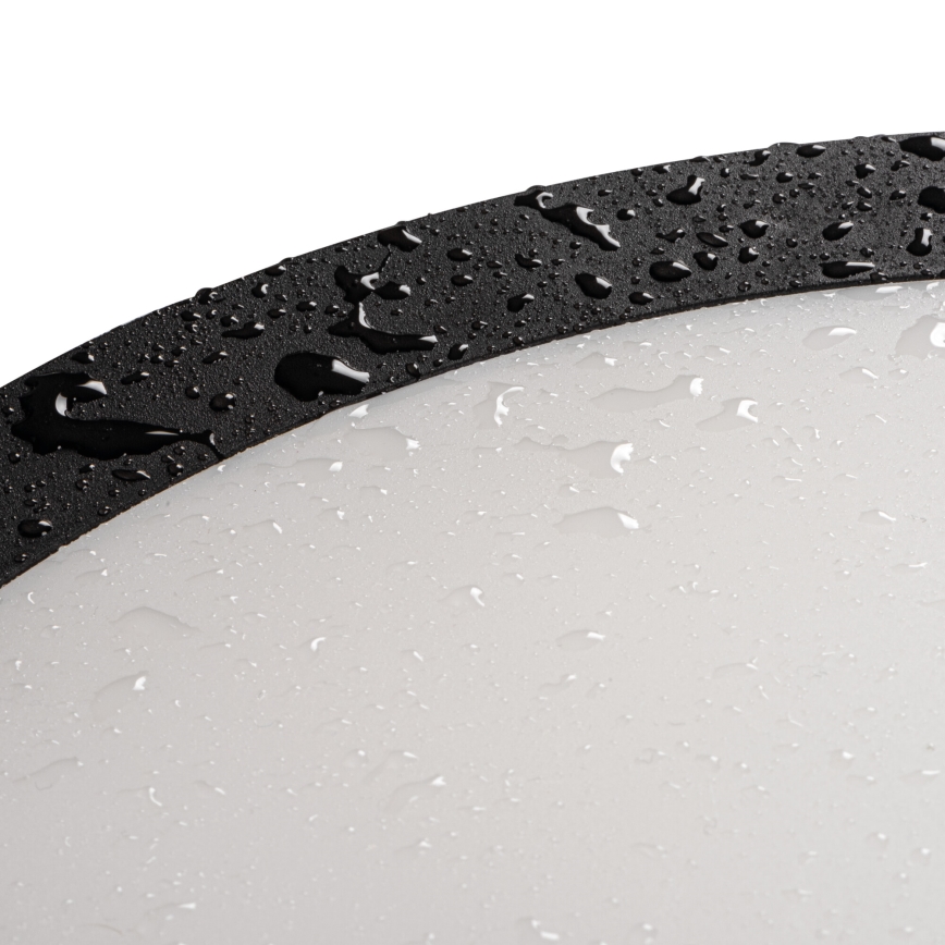 LED Plafondlamp voor buiten BENO ECO LED/12W/230V 3000/4000/6500K diameter 20 cm IP65 zwart
