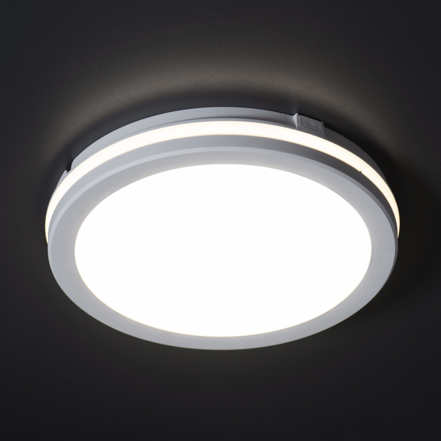Plafonnier extérieur BENO E LED/20W/230V 3000/4000/6500K d. 20 cm IP65 blanc