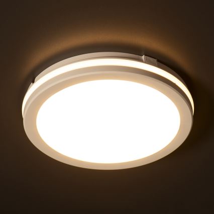 Plafonnier extérieur BENO E LED/20W/230V 3000/4000/6500K d. 20 cm IP65 blanc