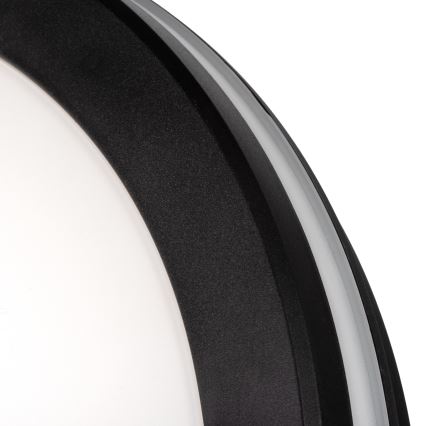 Plafonnier extérieur BENO ECO LED/20W/230V 3000/4000/6500K d. 20 cm IP65 noir