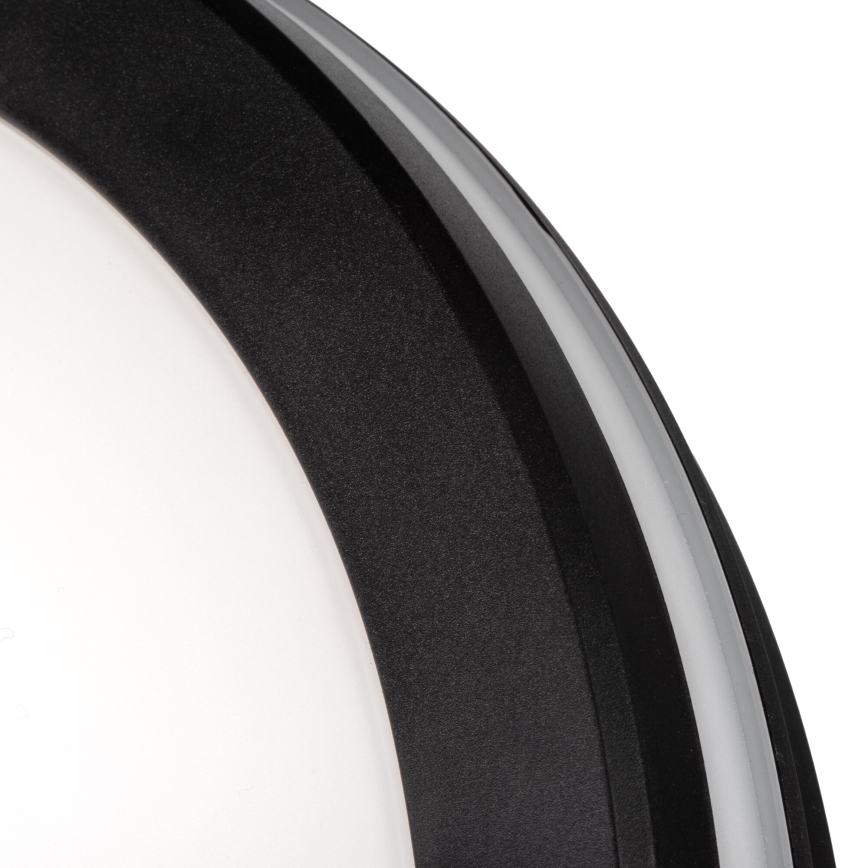 Plafonnier extérieur BENO ECO LED/20W/230V 3000/4000/6500K d. 20 cm IP65 noir