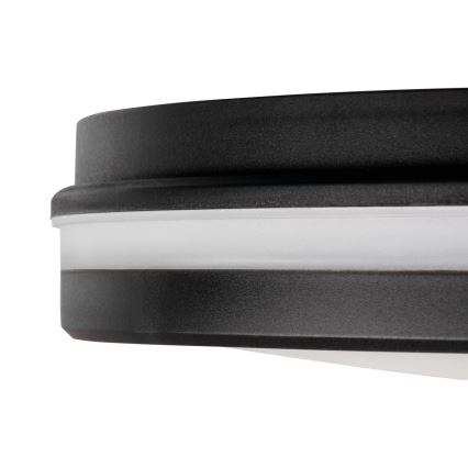 Plafonnier extérieur BENO ECO LED/20W/230V 3000/4000/6500K d. 20 cm IP65 noir