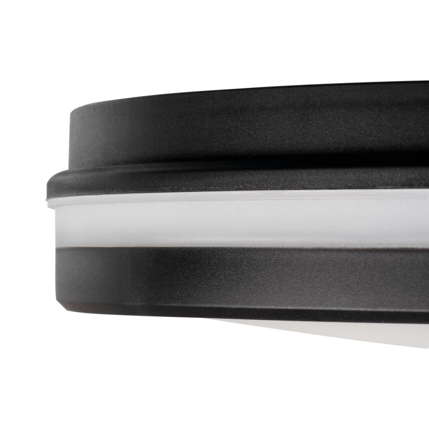 Plafonnier extérieur BENO ECO LED/20W/230V 3000/4000/6500K d. 20 cm IP65 noir