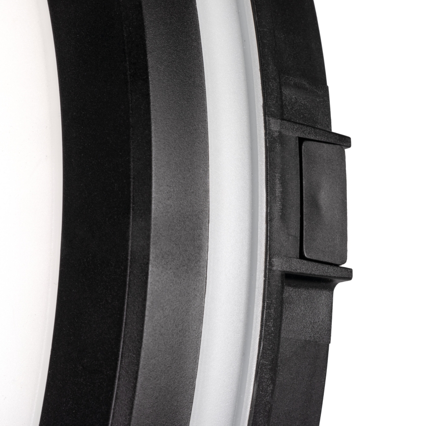Plafonnier extérieur BENO ECO LED/20W/230V 3000/4000/6500K d. 20 cm IP65 noir