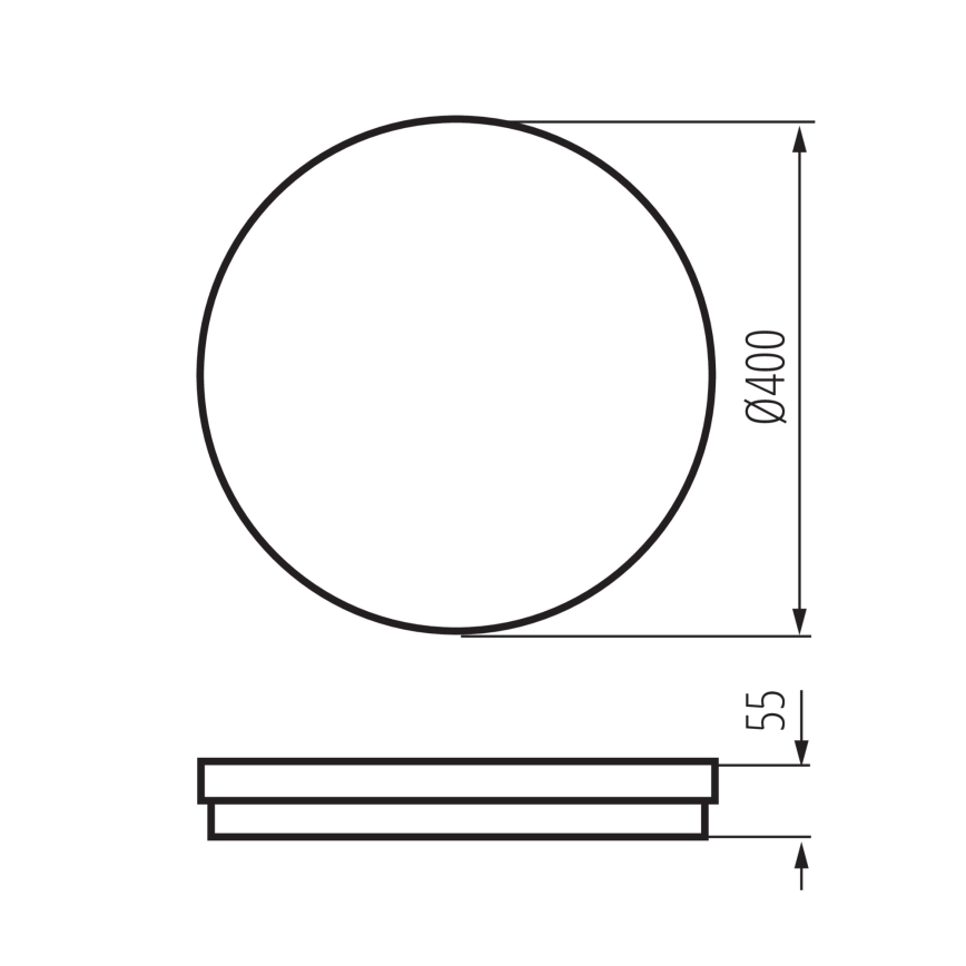 LED Plafondlamp voor buiten BENO E LED/40W/230V 3000/4000/6500K diameter 40 cm IP65 wit