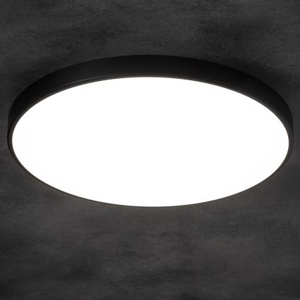 Plafonnier à intensité variable PLAFON LED/20W/230V 3000-6500K Wi-Fi noir