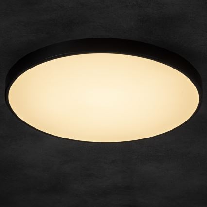 Plafonnier à intensité variable PLAFON LED/20W/230V 3000-6500K Wi-Fi noir