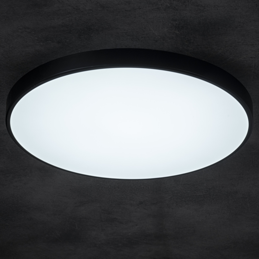 Plafonnier à intensité variable PLAFON LED/20W/230V 3000-6500K Wi-Fi noir