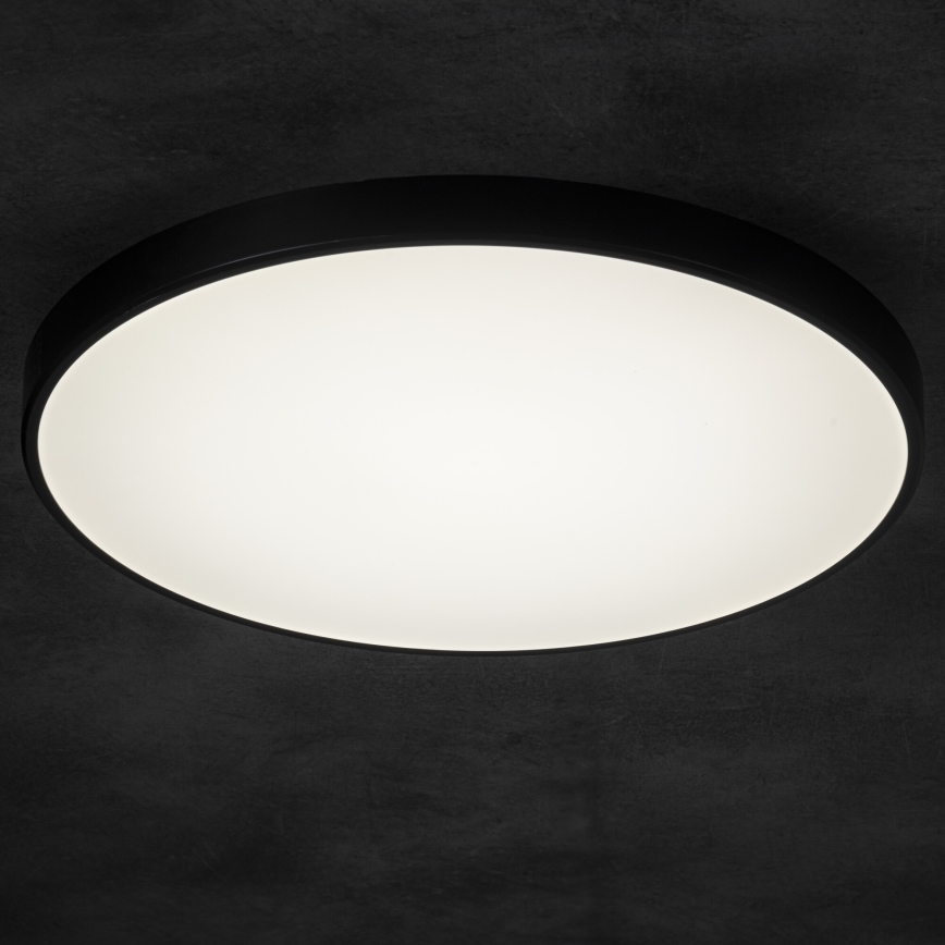 Plafonnier à intensité variable PLAFON LED/20W/230V 3000-6500K Wi-Fi noir