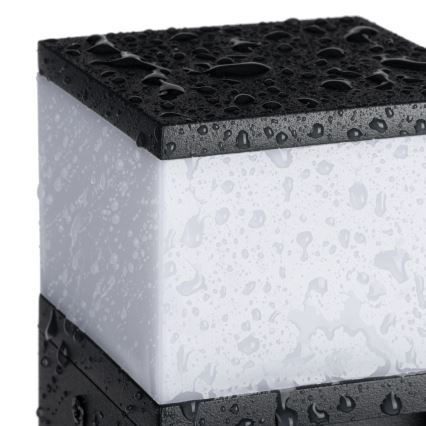 Applique murale extérieure avec prise DASTEN 1xG9/11W/230V IP44 noir