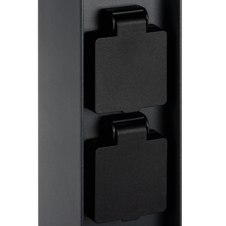 Lampe extérieure avec 2 prises DASTEN 1xG9/11W/230V 80 cm IP44 noir