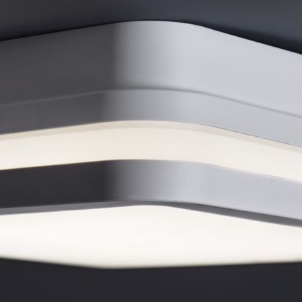 Plafonnier extérieur BENO LED/12/18W/230V 3000/3500/4000K IP65 blanc carré