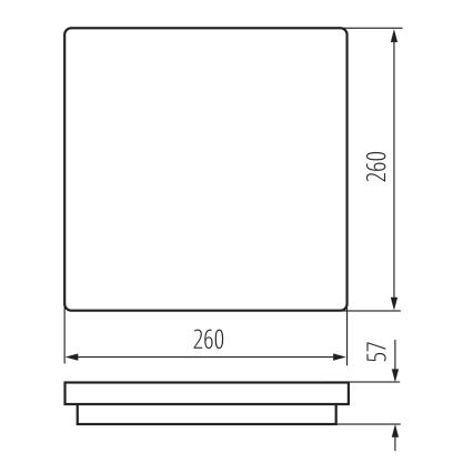 Plafonnier extérieur BENO LED/24/30W/230V 3000/3500/4000K IP65 blanc carré
