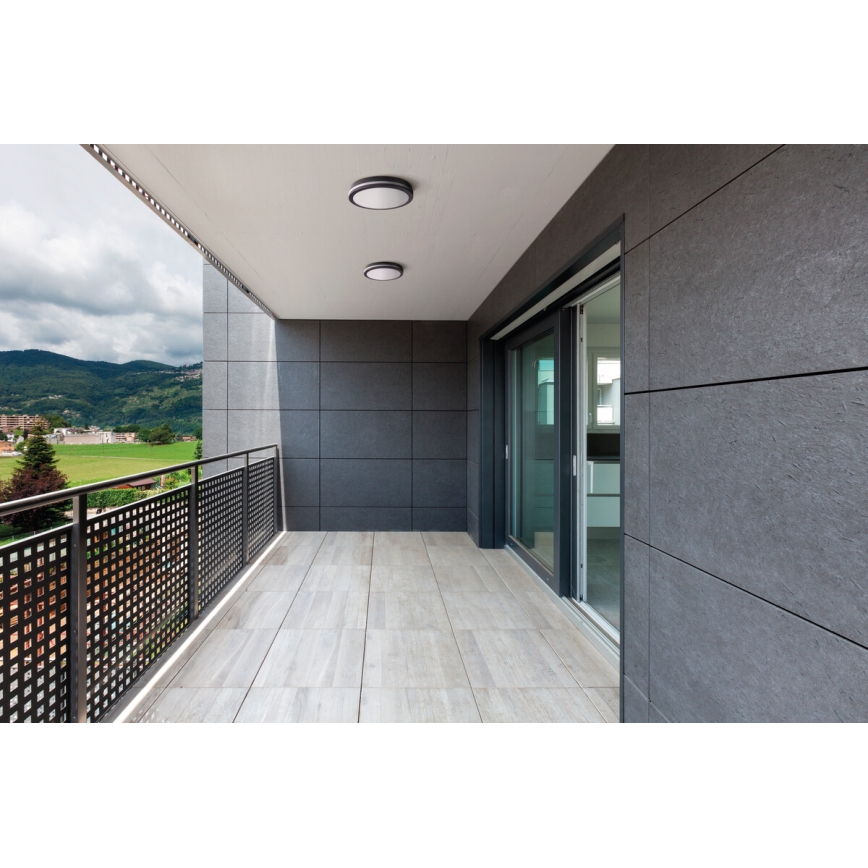 Plafonnier extérieur BENO LED/24/30W/230V 3000/3500/4000K IP65 anthracite arrondi