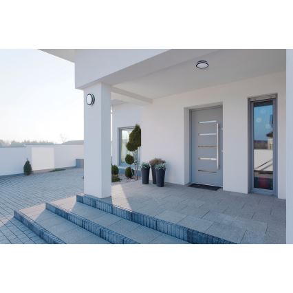 Plafonnier extérieur BENO LED/24/30W/230V 3000/3500/4000K IP65 anthracite arrondi