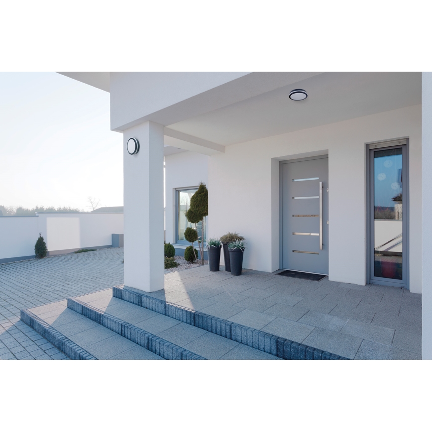 Plafonnier extérieur BENO LED/24/30W/230V 3000/3500/4000K IP65 anthracite arrondi