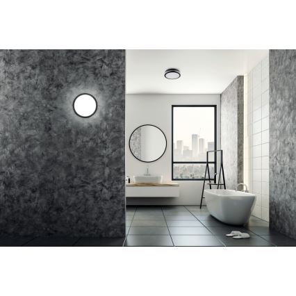 Plafonnier extérieur BENO LED/24/30W/230V 3000/3500/4000K IP65 anthracite arrondi