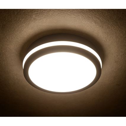 Plafonnier extérieur BENO LED/24/30W/230V 3000/3500/4000K IP65 anthracite arrondi