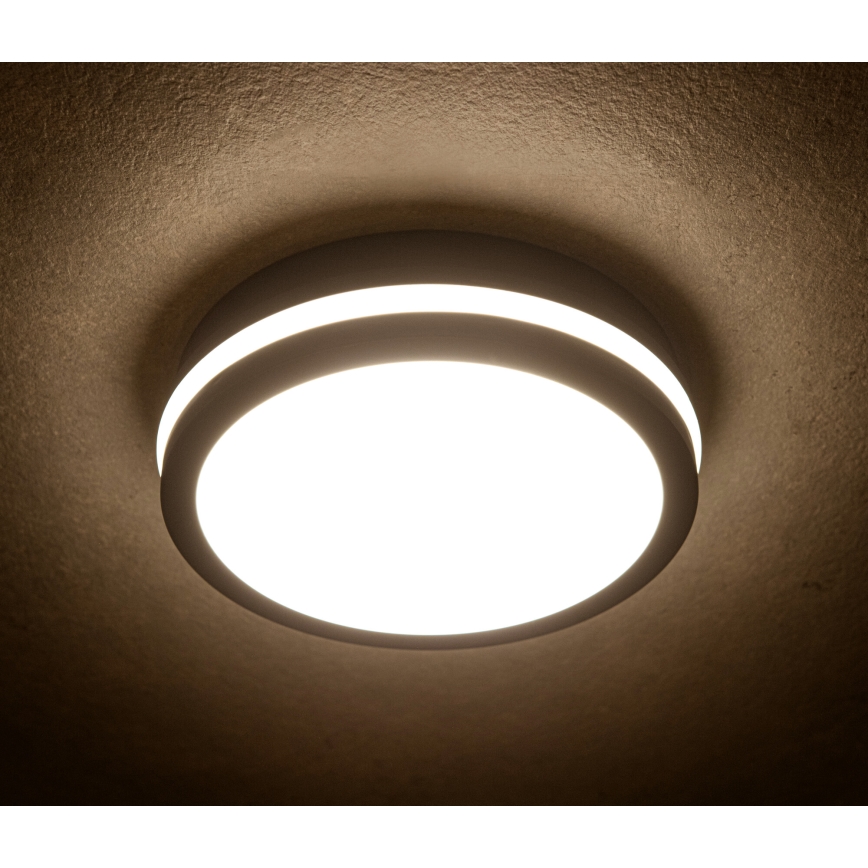 Plafonnier extérieur BENO LED/24/30W/230V 3000/3500/4000K IP65 anthracite arrondi