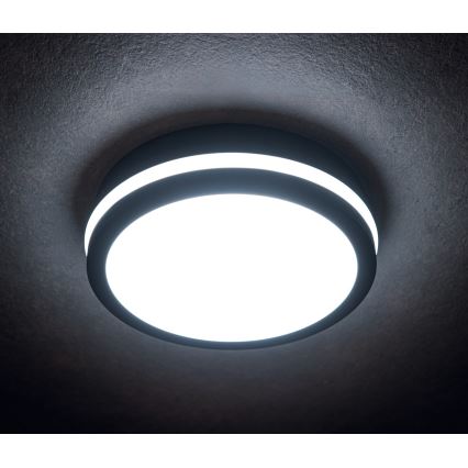 Plafonnier extérieur BENO LED/24/30W/230V 3000/3500/4000K IP65 anthracite arrondi
