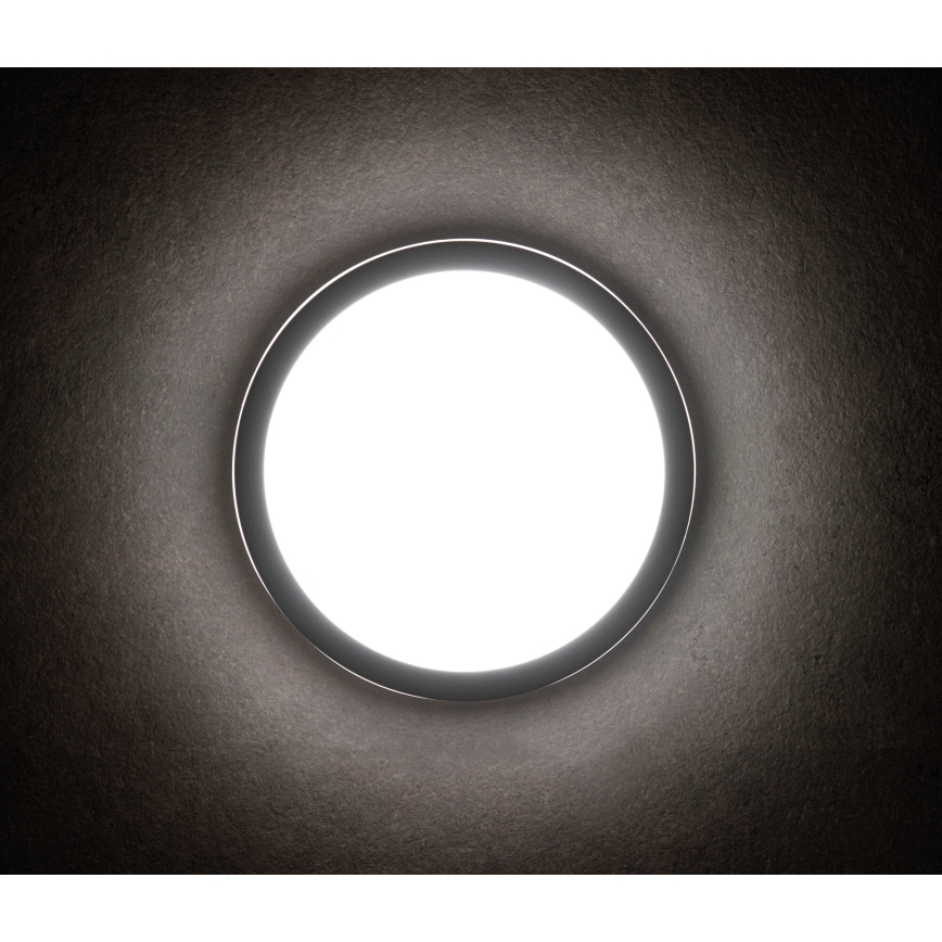Plafonnier extérieur BENO LED/24/30W/230V 3000/3500/4000K IP65 anthracite arrondi