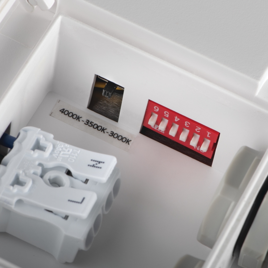Plafonnier extérieur avec détecteur de mouvement BENO LED/24/30W/230V 3000/3500/4000K IP65 blanc arrondi