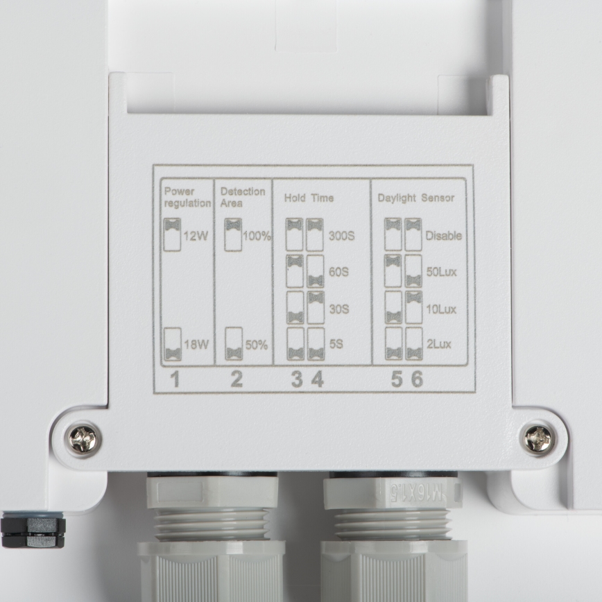 Plafonnier extérieur avec détecteur de mouvement BENO LED/24/30W/230V 3000/3500/4000K IP65 blanc arrondi