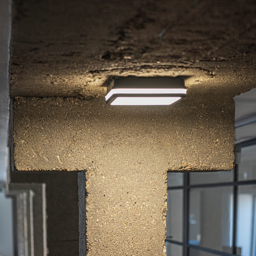 Plafonnier extérieur avec détecteur de mouvement BENO LED/12/18W/230V 3000/3500/4000K IP65 anthracite carré