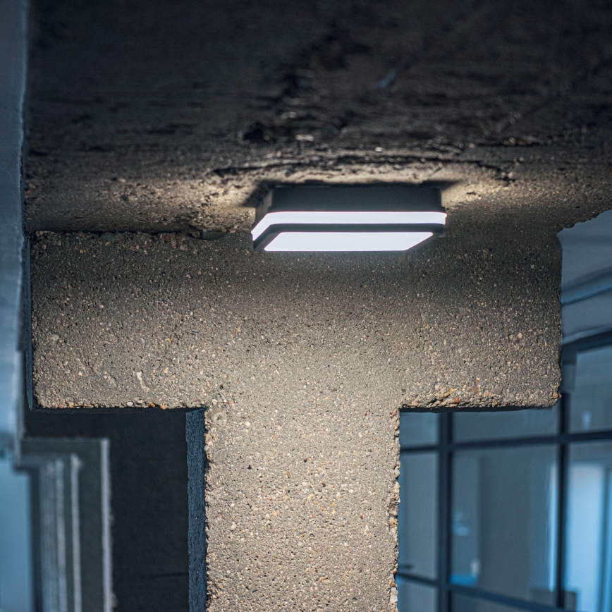 Plafonnier extérieur avec détecteur de mouvement BENO LED/12/18W/230V 3000/3500/4000K IP65 anthracite carré