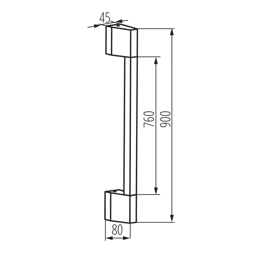 LED Wandlamp voor buiten YALTE LED/8W/230V 4000K IP54 zwart