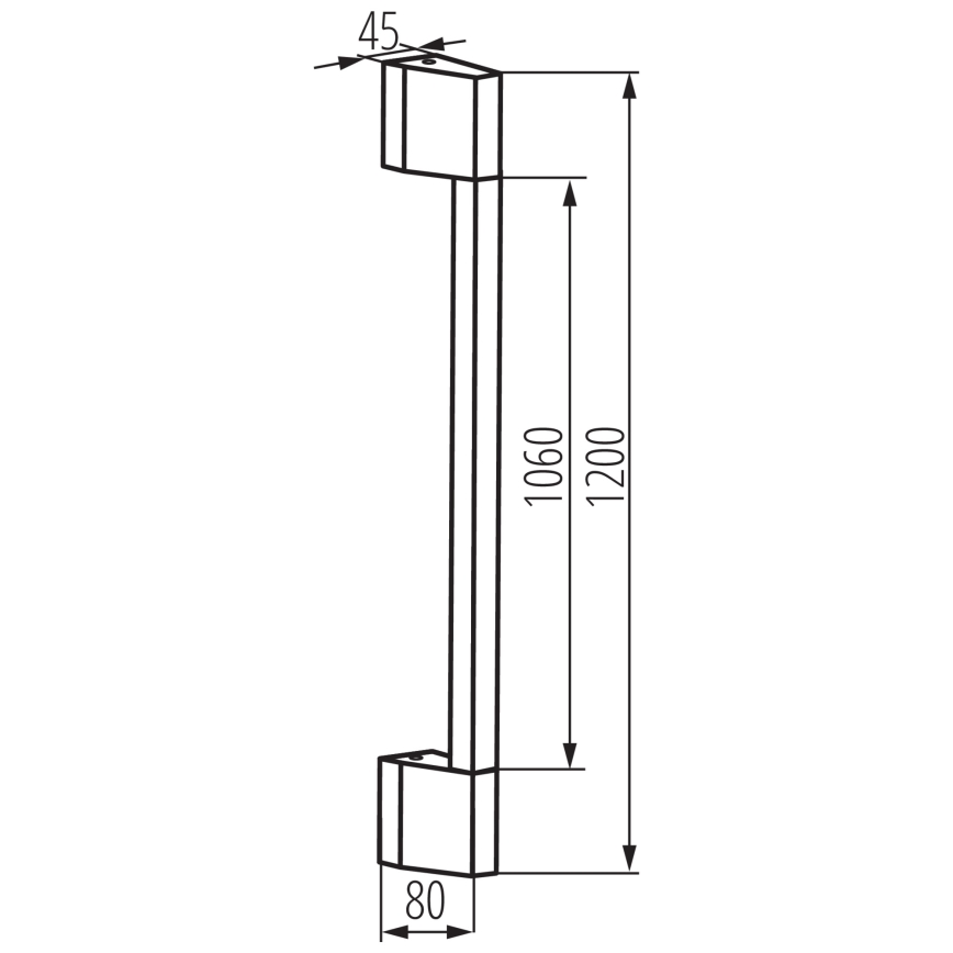 Applique murale extérieure YALTE LED/11W/230V 3000K IP54 noir