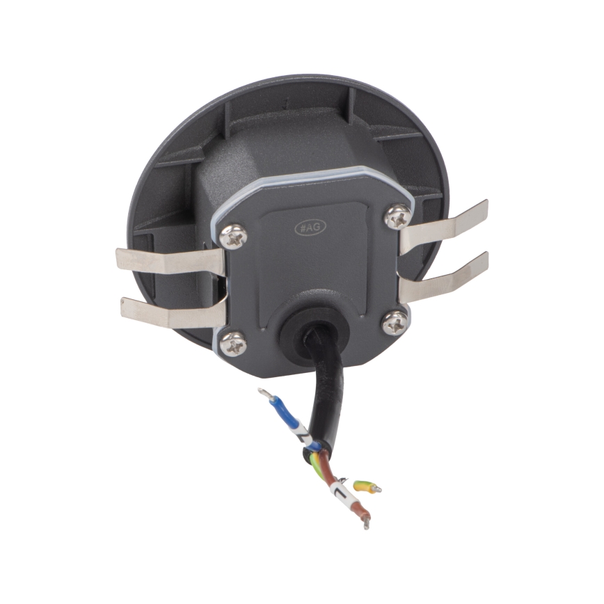 LED trapverlichting met bewegings- en schemersensor EXIN LED/2,5W/230V 3000K IP65 antraciet rond