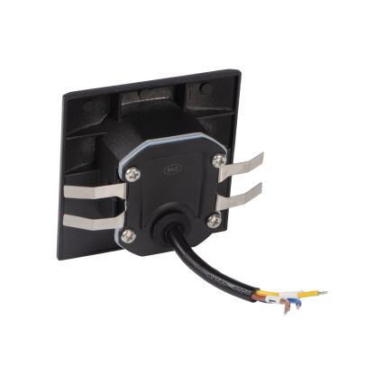 LED trapverlichting met bewegings- en schemersensor EXIN LED/2,5W/230V 3000K IP65 zwart vierkant