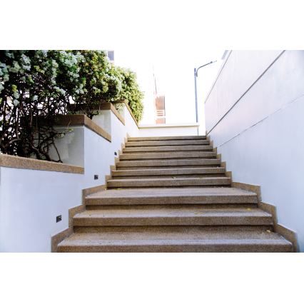 Luminaire d'escalier LED avec détecteur de mouvement et détecteur crépusculaire EXIN LED/2,5W/230V 3000K IP65 anthracite carré