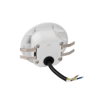 Luminaire LED pour escalier EXIN avec détecteur de mouvement et capteur crépusculaire, LED 2,5 W, 230 V, 4000 K, IP65, blanc, rond