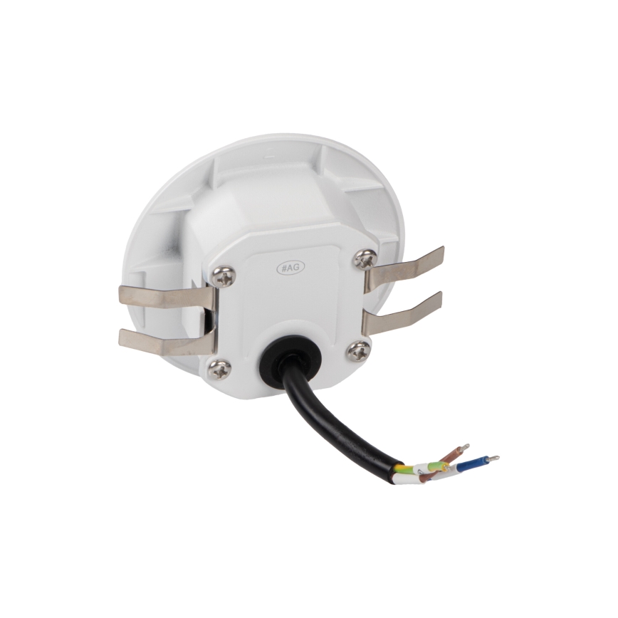 Luminaire LED pour escalier EXIN avec détecteur de mouvement et capteur crépusculaire, LED 2,5 W, 230 V, 4000 K, IP65, blanc, rond